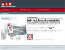 Tablet Screenshot of immobiliencard.at